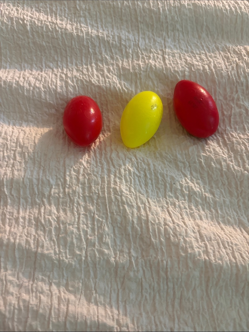 Bright Red and Yellow Egg-Shaped Kids Toy Set